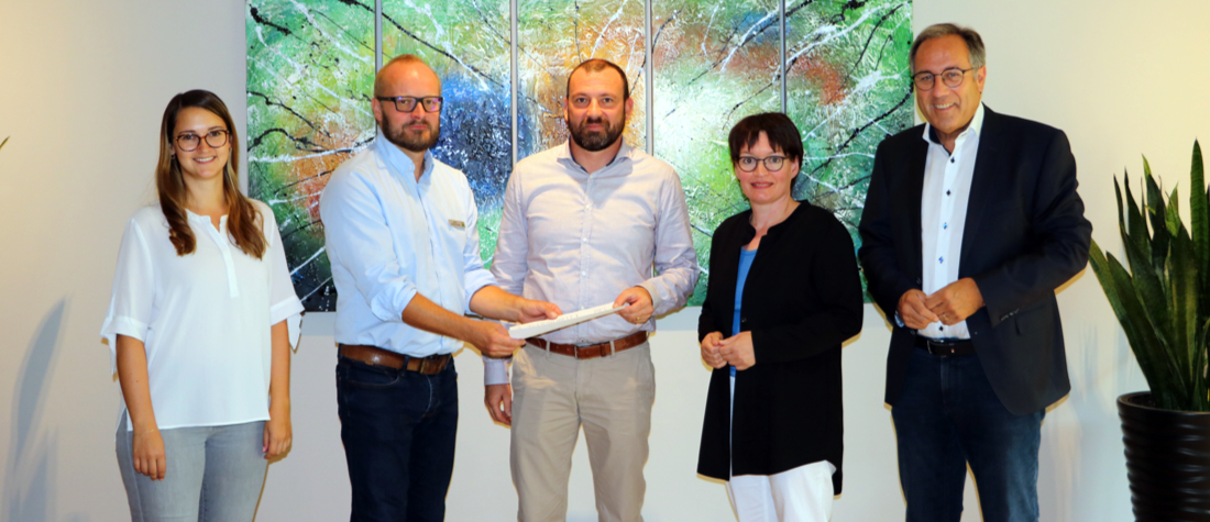 Übergabe Anerkennungsschreiben ZCD Talling